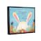 Stupell Industries Happy Easter Spring Carrot Garden Floater Framed Art
